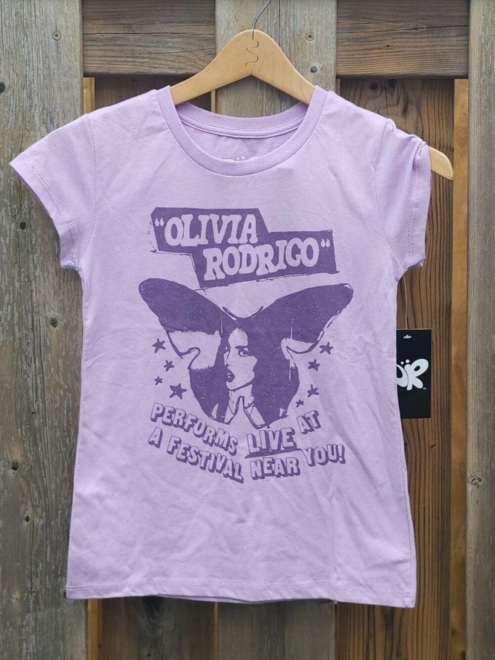OLIVIA RODRIGO Purple Butterfly T-Shirt Juniors Size Small 7-8 BNWT